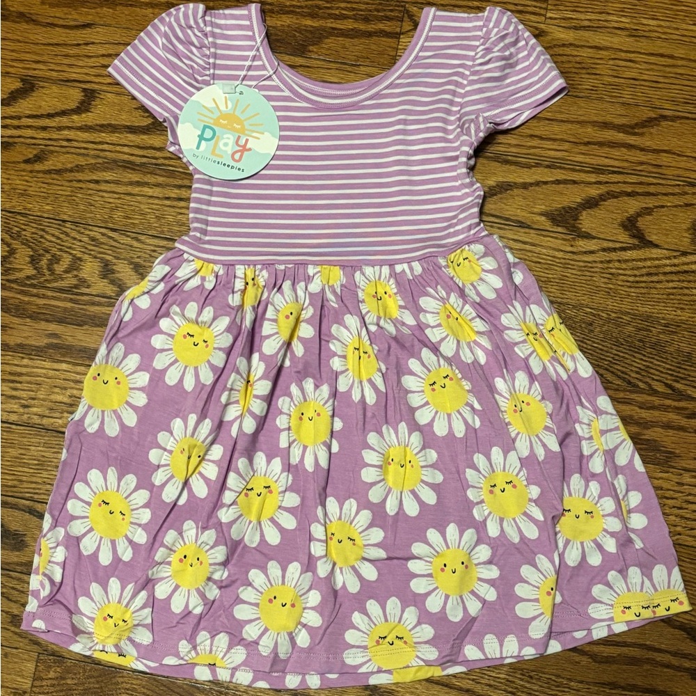Play by Little Sleepies size 4t Flower Power Skater dress - new